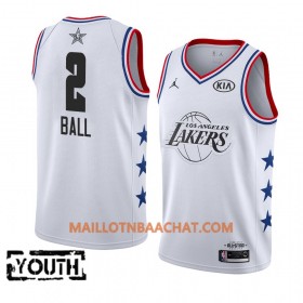 Maillot NBA Los Angeles Lakers  Lonzo Ball 2 2019 All-Star Jordan Brand Blanc Swingman - Enfant